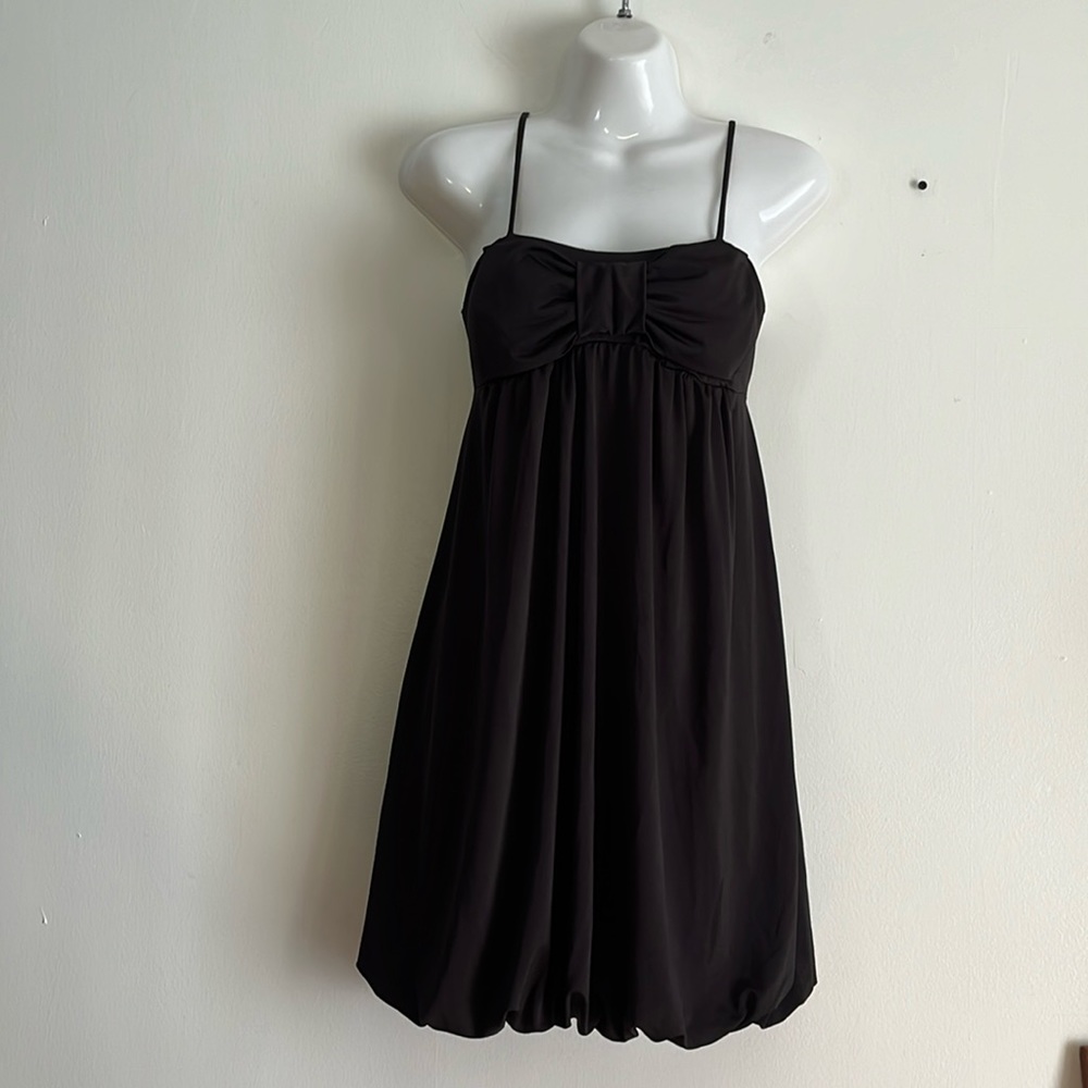 Papaya bubble dress with bow